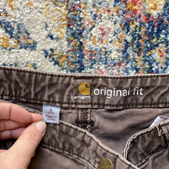 Carhartt pants/jeans Brown Size 6 original fit - Picture 7 of 8